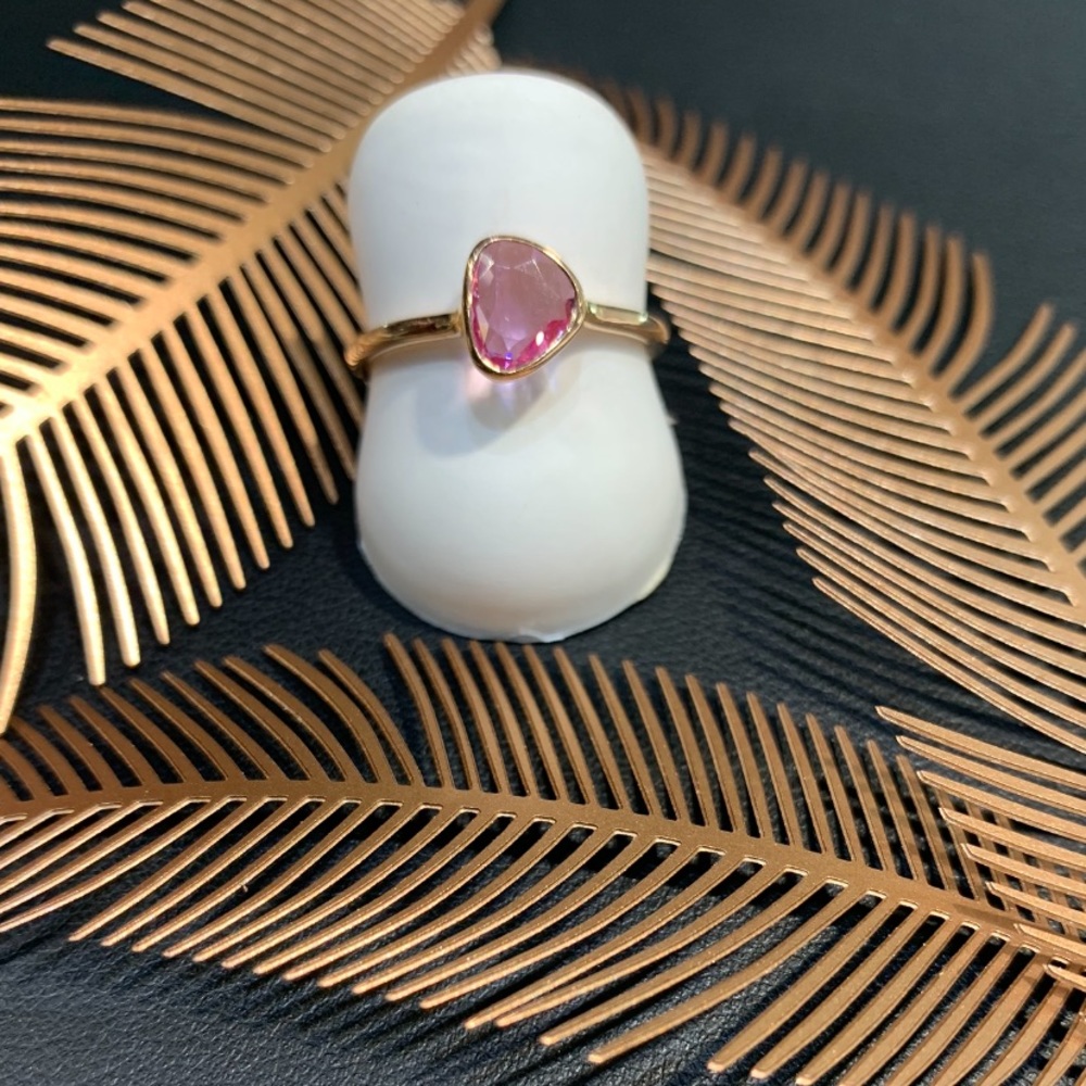 SOLD!!!🥳Gold Natural .80 Carat Pink Sapphire Ring